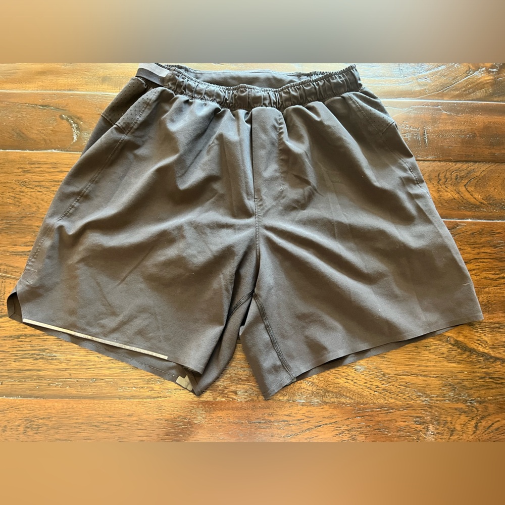 Lululemon shorts with mesh liner - 28” waist- 6” inseam - Black - gently used